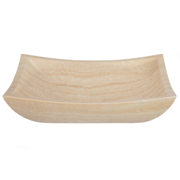 Eden Bath EB_S011BT-P Deep Zen Bathroom Stone Vessel Sink - Travertine