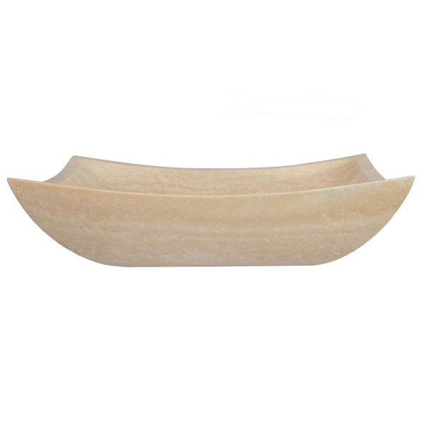 Eden Bath EB_S011BT-P Deep Zen Bathroom Stone Vessel Sink - Travertine