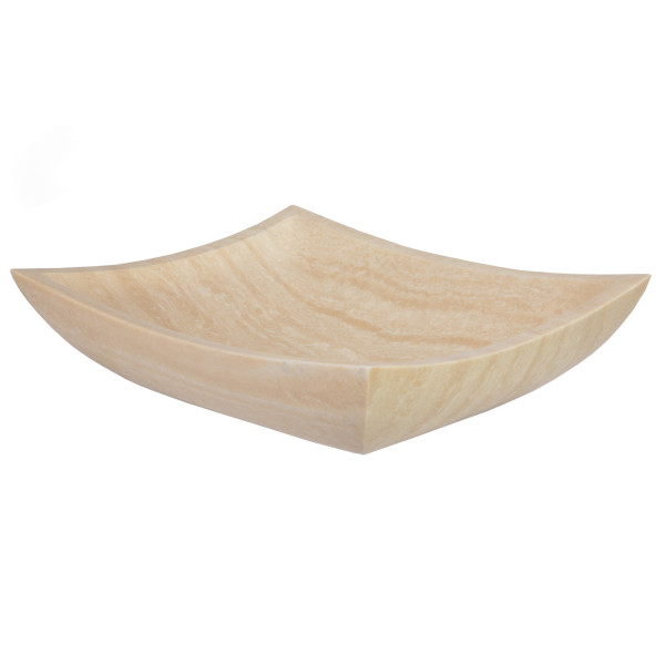 Eden Bath EB_S011BT-P Deep Zen Bathroom Stone Vessel Sink - Travertine