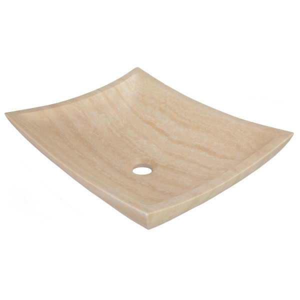 Eden Bath EB_S011BT-P Deep Zen Bathroom Stone Vessel Sink - Travertine