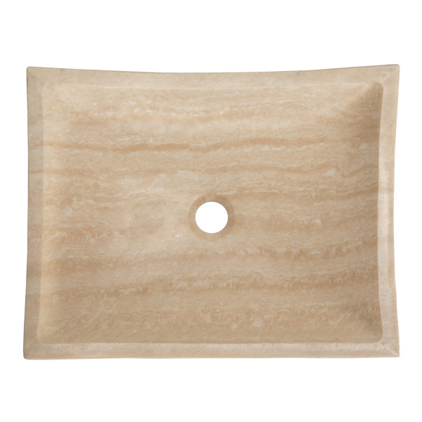 Eden Bath EB_S011BT-P Deep Zen Bathroom Stone Vessel Sink - Travertine