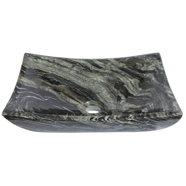 Eden Bath EB_S011WB-P Deep Zen Sink - Wooden Black Marble