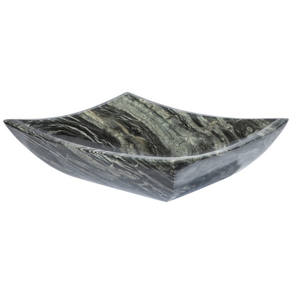 Eden Bath EB_S011WB-P Deep Zen Sink - Wooden Black Marble