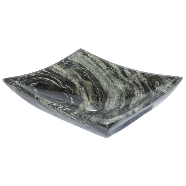 Eden Bath EB_S011WB-P Deep Zen Sink - Wooden Black Marble