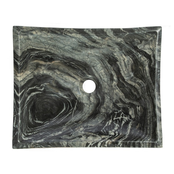 Eden Bath EB_S011WB-P Deep Zen Sink - Wooden Black Marble