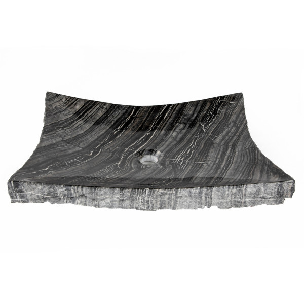 Eden Bath EB_S014WB-P Wooden Black Marble Large Rectangular Zen Sink