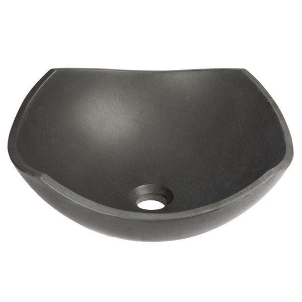 Eden Bath EB_S027LS-H Arched Edges Bowl Sink - Honed Lava Stone