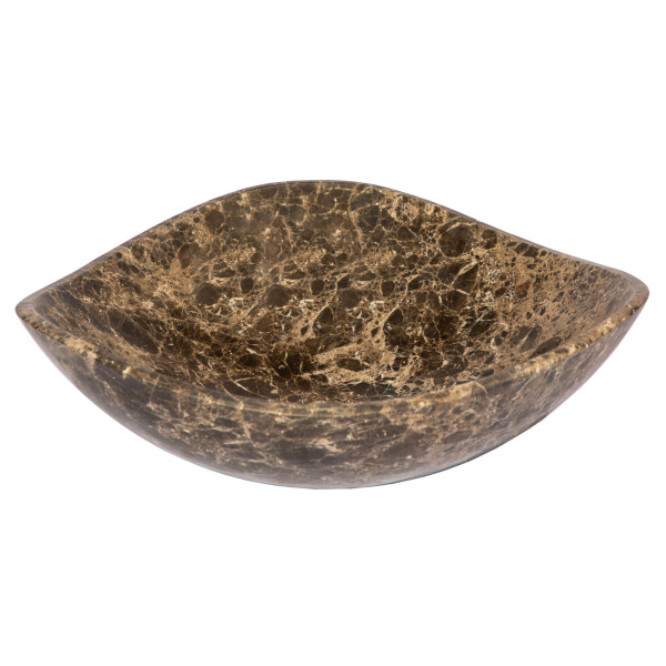 Eden Bath EB_S032DE-H Dark Emperador Marble Freeform Vessel Sink