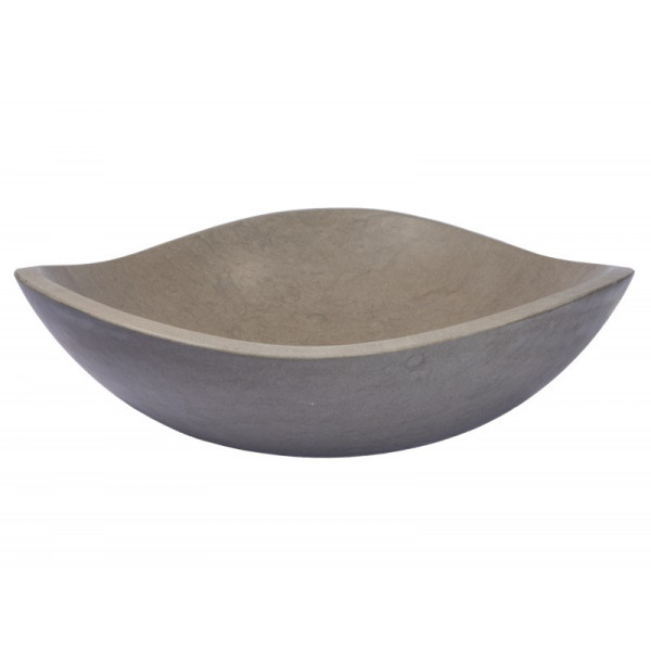 Eden Bath EB_S032MG-H Molly Grey Marble Freeform Vessel Sink