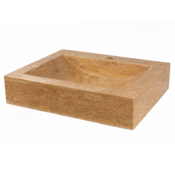 Eden Bath EB_S044BT-P Rectangular Shallow Wave Vessel Sink with Faucet Extension