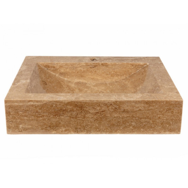 Eden Bath EB_S044BT-P Rectangular Shallow Wave Vessel Sink with Faucet Extension