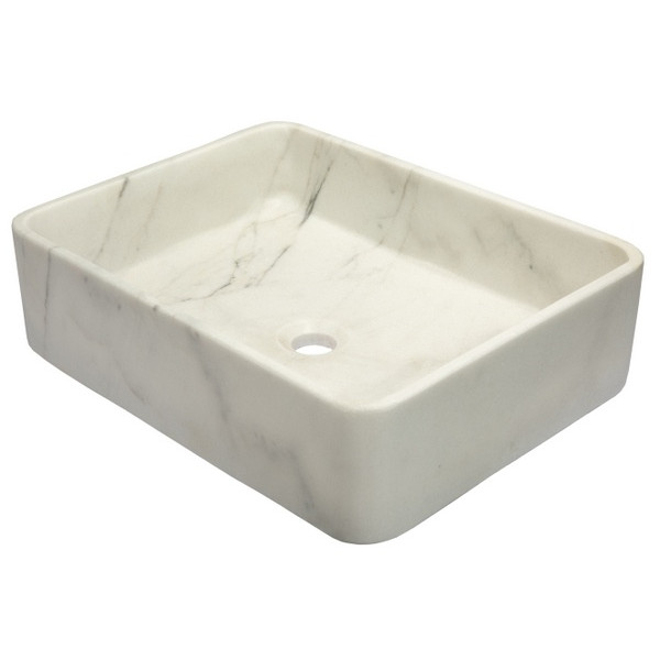 Eden Bath EB_S047GW-H Thin Lip Rectangular Vessel Sink in Guanxi White Marble