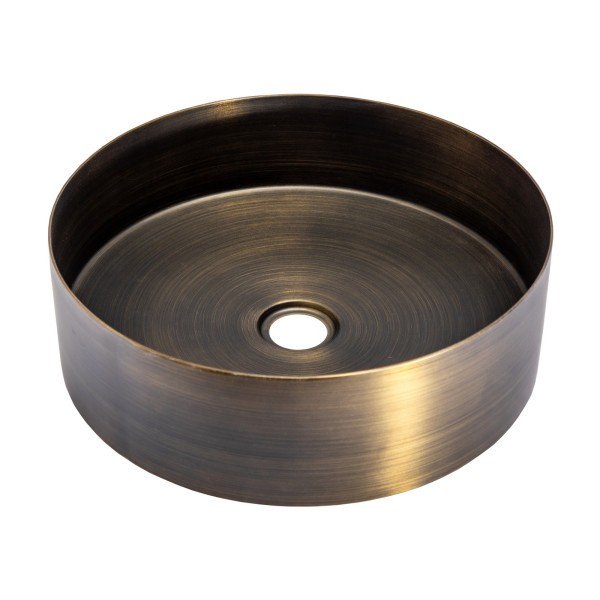 Eden Bath EB_SS001 Round 15-in Stainless Steel Vessel Sink with Drain