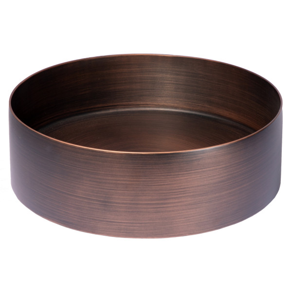 Eden Bath EB_SS001 Round 15-in Stainless Steel Vessel Sink with Drain