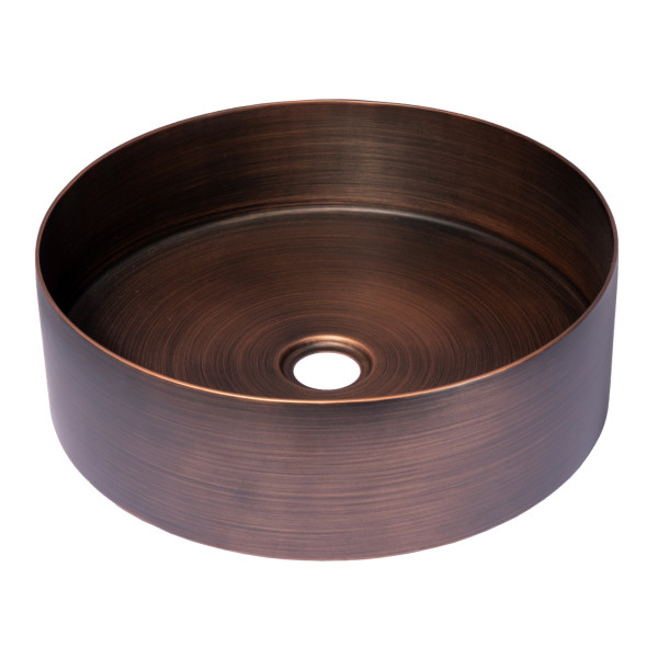 Eden Bath EB_SS001 Round 15-in Stainless Steel Vessel Sink with Drain