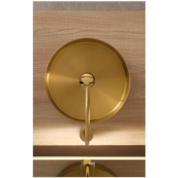 Eden Bath EB_SS001 Round 15-in Stainless Steel Vessel Sink with Drain