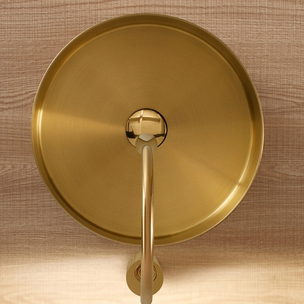 Eden Bath EB_SS001 Round 15-in Stainless Steel Vessel Sink with Drain