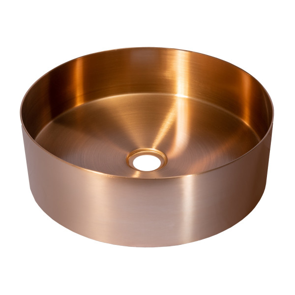 Eden Bath EB_SS001 Round 15-in Stainless Steel Vessel Sink with Drain