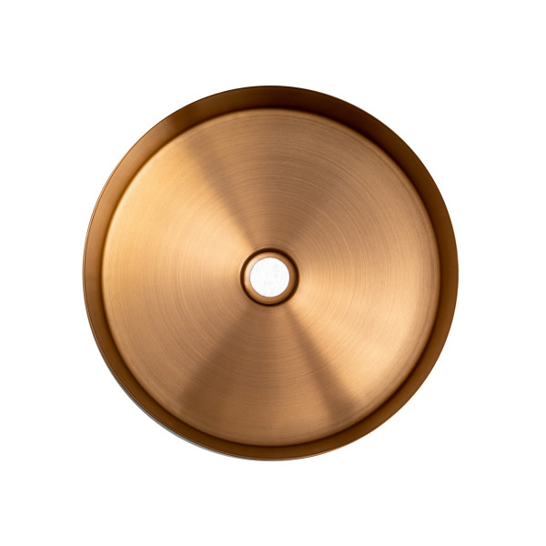 Eden Bath EB_SS001 Round 15-in Stainless Steel Vessel Sink with Drain