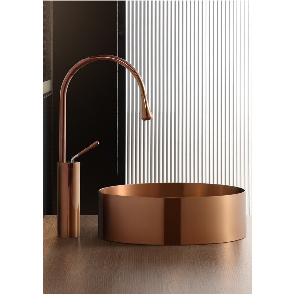Eden Bath EB_SS001 Round 15-in Stainless Steel Vessel Sink with Drain