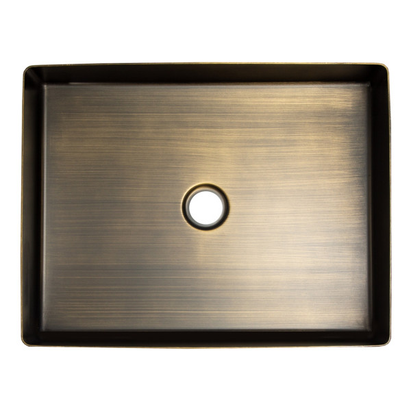 Eden Bath EB_SS002 Rectangular 18.9 x 14.6-in Stainless  Vessel Sink + Drain