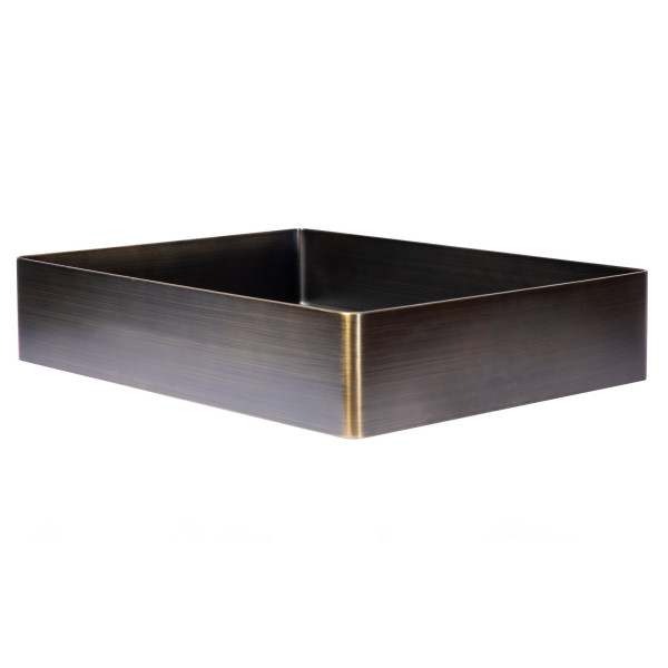 Eden Bath EB_SS002 Rectangular 18.9 x 14.6-in Stainless  Vessel Sink + Drain