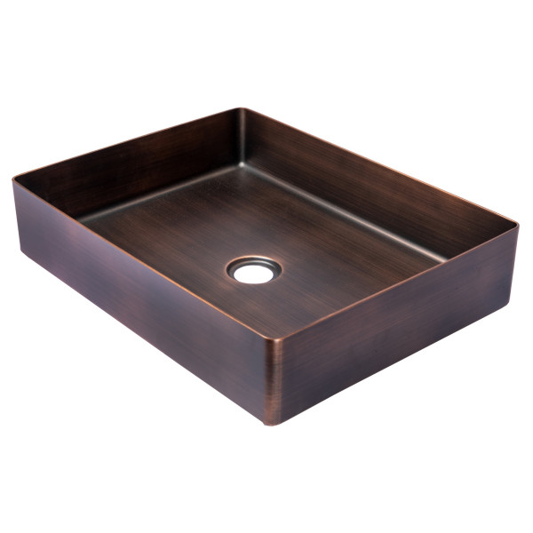 Eden Bath EB_SS002 Rectangular 18.9 x 14.6-in Stainless  Vessel Sink + Drain