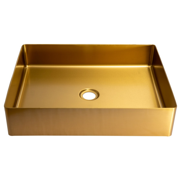 Eden Bath EB_SS002 Rectangular 18.9 x 14.6-in Stainless  Vessel Sink + Drain