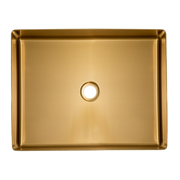 Eden Bath EB_SS002 Rectangular 18.9 x 14.6-in Stainless  Vessel Sink + Drain