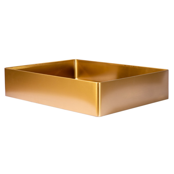 Eden Bath EB_SS002 Rectangular 18.9 x 14.6-in Stainless  Vessel Sink + Drain