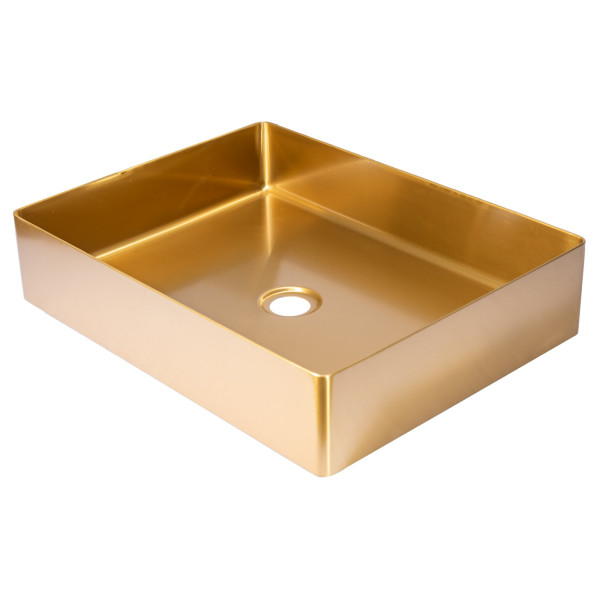 Eden Bath EB_SS002 Rectangular 18.9 x 14.6-in Stainless  Vessel Sink + Drain