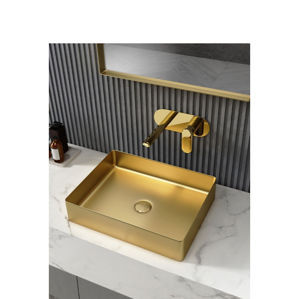 Eden Bath EB_SS002 Rectangular 18.9 x 14.6-in Stainless  Vessel Sink + Drain