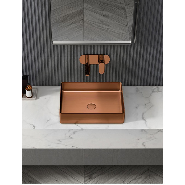 Eden Bath EB_SS002 Rectangular 18.9 x 14.6-in Stainless  Vessel Sink + Drain
