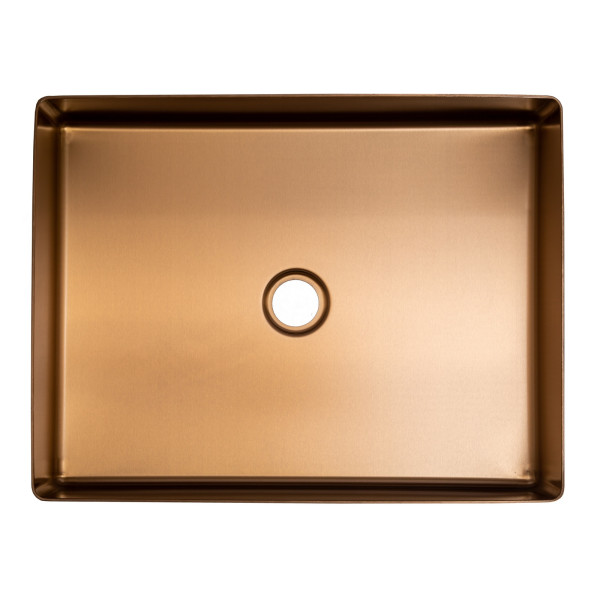 Eden Bath EB_SS002 Rectangular 18.9 x 14.6-in Stainless  Vessel Sink + Drain