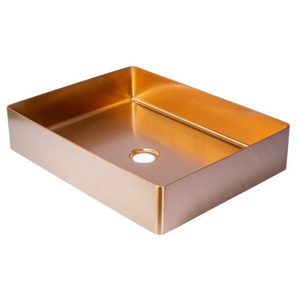 Eden Bath EB_SS002 Rectangular 18.9 x 14.6-in Stainless  Vessel Sink + Drain