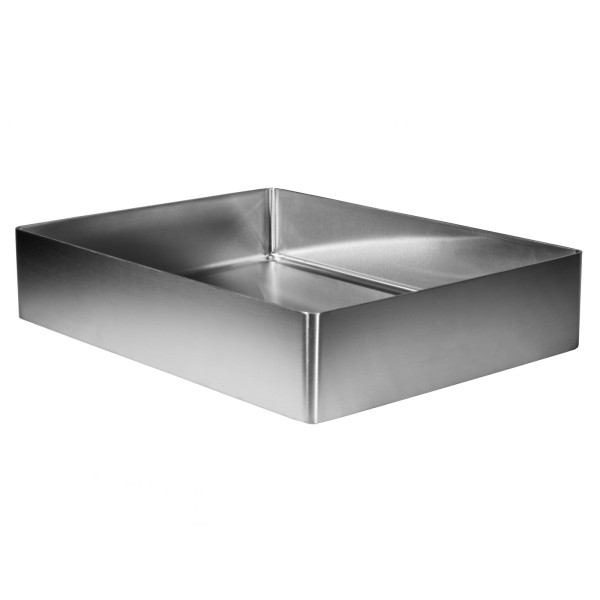 Eden Bath EB_SS002 Rectangular 18.9 x 14.6-in Stainless  Vessel Sink + Drain