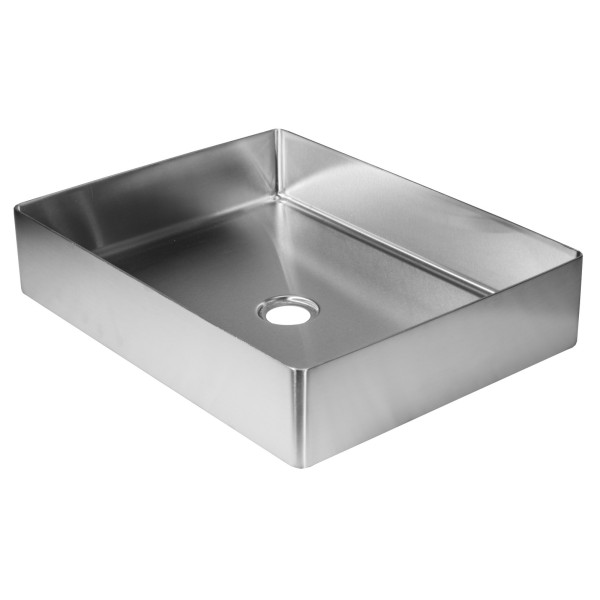 Eden Bath EB_SS002 Rectangular 18.9 x 14.6-in Stainless  Vessel Sink + Drain