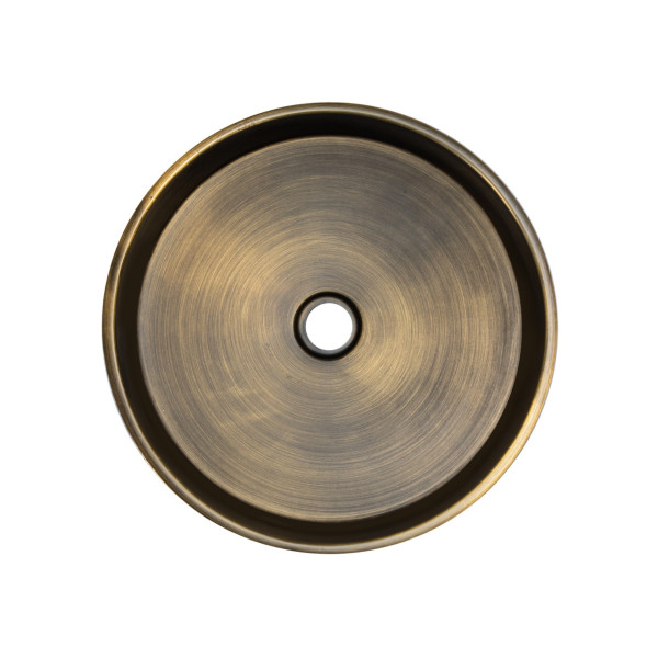 Eden Bath EB_SS003 Round 15.75-in Stainless Steel Vessel Sink + Rim + Drain
