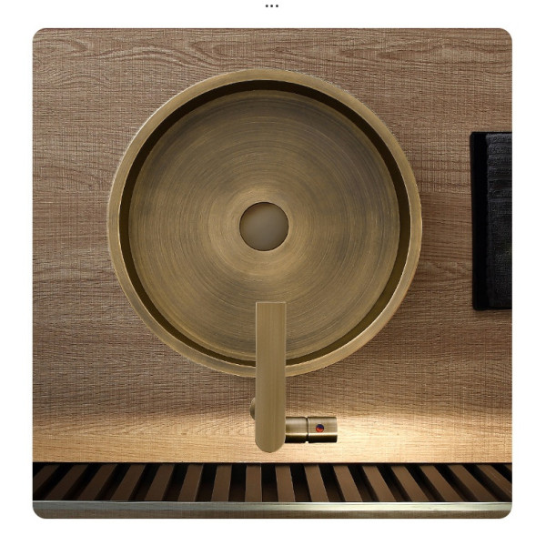 Eden Bath EB_SS003 Round 15.75-in Stainless Steel Vessel Sink + Rim + Drain