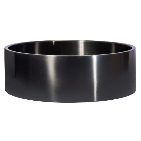 Eden Bath EB_SS003 Round 15.75-in Stainless Steel Vessel Sink + Rim + Drain