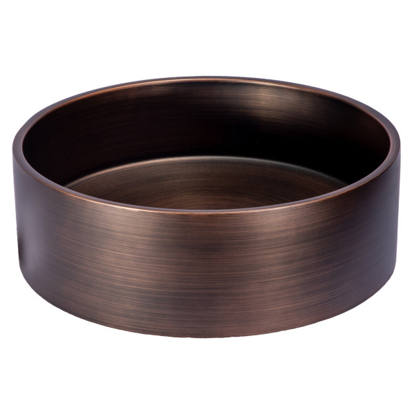 Eden Bath EB_SS003 Round 15.75-in Stainless Steel Vessel Sink + Rim + Drain