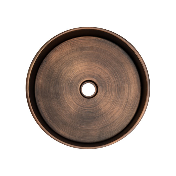 Eden Bath EB_SS003 Round 15.75-in Stainless Steel Vessel Sink + Rim + Drain