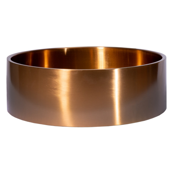 Eden Bath EB_SS003 Round 15.75-in Stainless Steel Vessel Sink + Rim + Drain