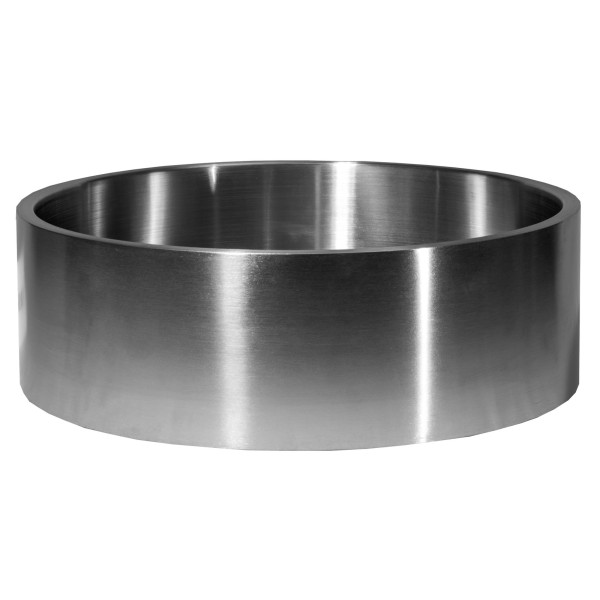 Eden Bath EB_SS003 Round 15.75-in Stainless Steel Vessel Sink + Rim + Drain
