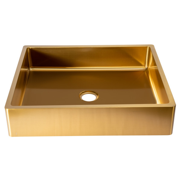 Eden Bath EB_SS004 Rectangular 18.7 x 15.75-in Vessel Sink with Rim with Drain