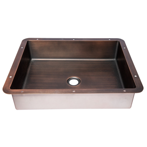 Eden Bath EB_SS051 Rectangular 18.63 x 14.37-in Undermount Sink with Drain