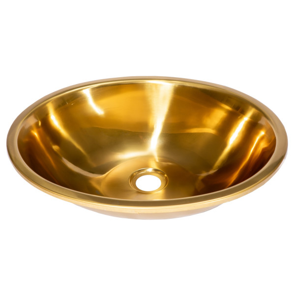 Eden Bath EB_SS052 Oval 17.5 x 14-in Stainless Steel Drop-In Sink with Drain