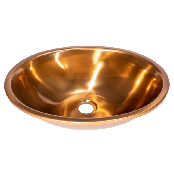 Eden Bath EB_SS052 Oval 17.5 x 14-in Stainless Steel Drop-In Sink with Drain