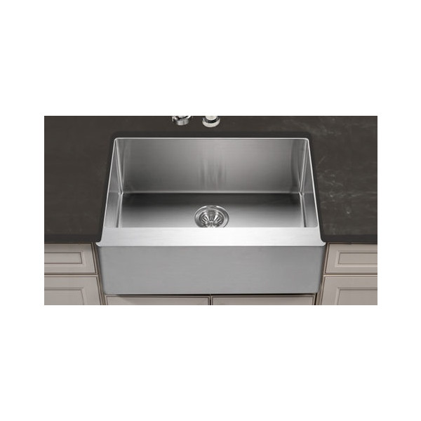 Houzer ENS-3020 Epicure Series Apron Front Single Bowl Kitchen Sink