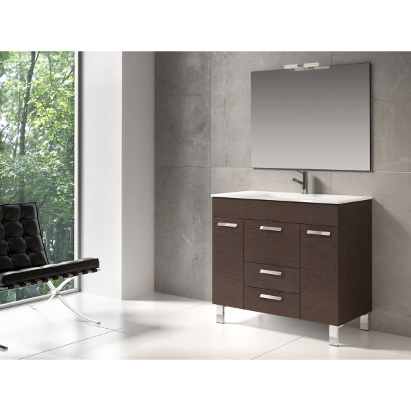 Eviva EVVN528-36 Venus® 36 Inch Wall Mount Bathroom Vanity with White Integrated Porcelain Sink